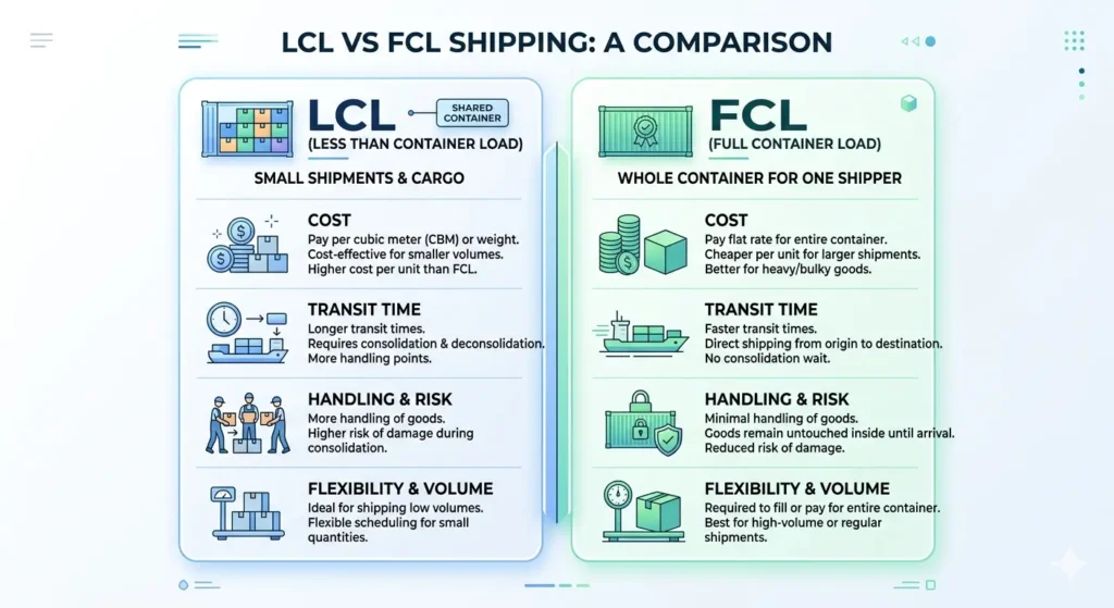 LCL vs FCL comparison
