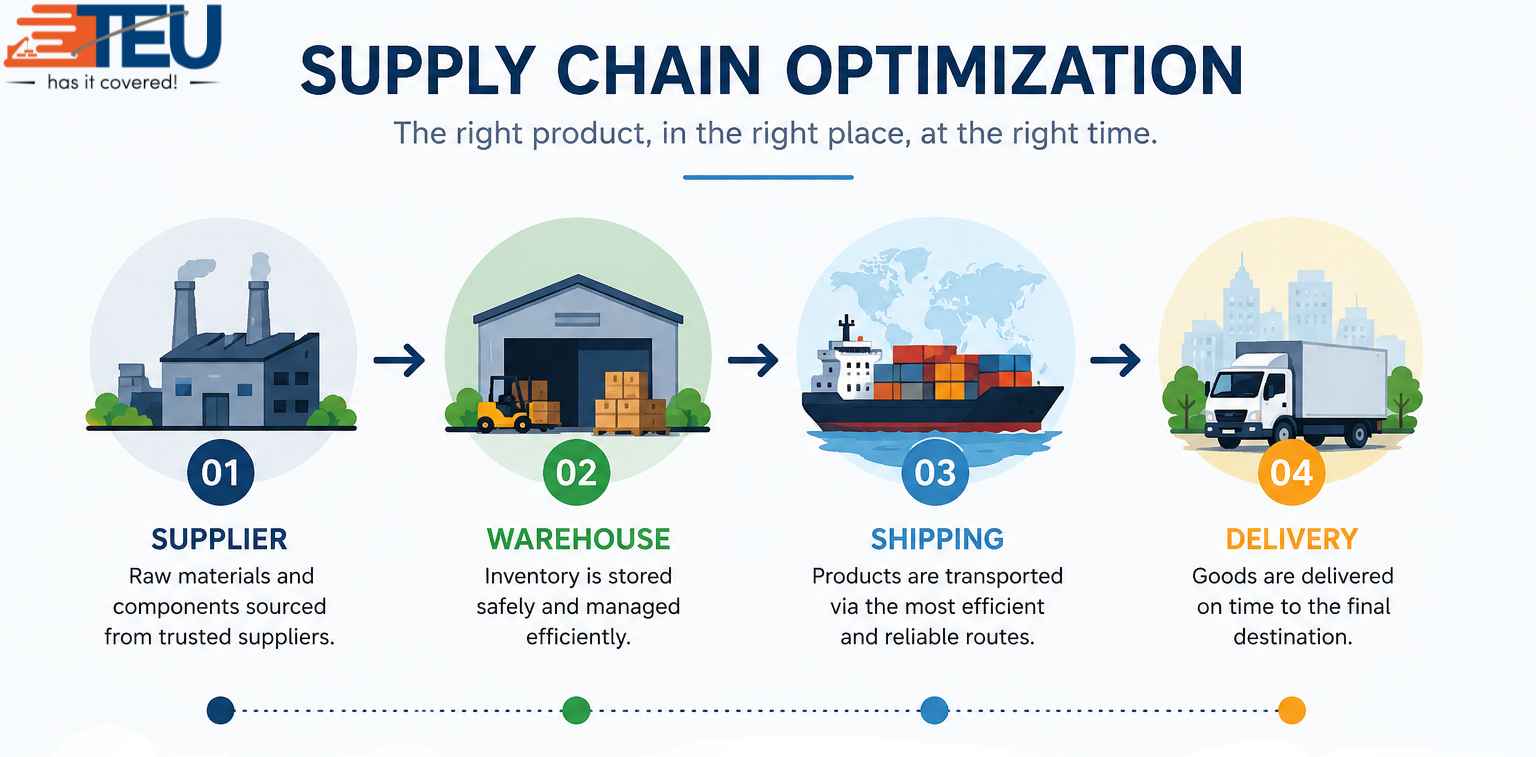 Supply Chain Optimization Solutions | TEU Global Logistics