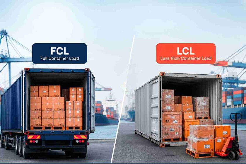 FCL vs LCL Shipping